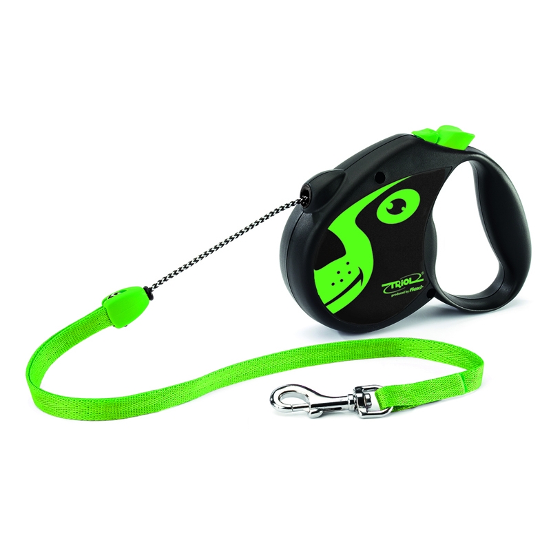 Поводок-рулетка Triol Colour Dog, до 20 кг, 5 м. Размер MFDL025 Поводок-рулетка Triol Colour Dog, до 20 кг, 5 м. Размер MFDL025Рулетки для собак flexi – это безусловное качество, подкрепленное многолетним опытом, которое теперь доступно и поклонникам бренда TRIOL. Идеальное исполнение, прочный и, в то же время, приятный на ощупь пластик, запатентованный тормозной механизм и легендарная надежность стали более доступны благодаря сотрудничеству российской компании и немецкого производителя. Рулетки новой коллекции производятся в Германии, собираются вручную и проходят десятки проверок качества перед выпуском с завода. Компания flexi предоставляет два года гарантии. Эта оригинальная рулетка серии Colour порадует вас креативным дизайном с ярким принтом в виде собачки и дополнительными цветными элементами, выполненными в общей стилистике изделия. Длина троса: 5м Максимальная нагрузка: 20кг Цвет рулетки: черный, цвет рисунка: зеленый