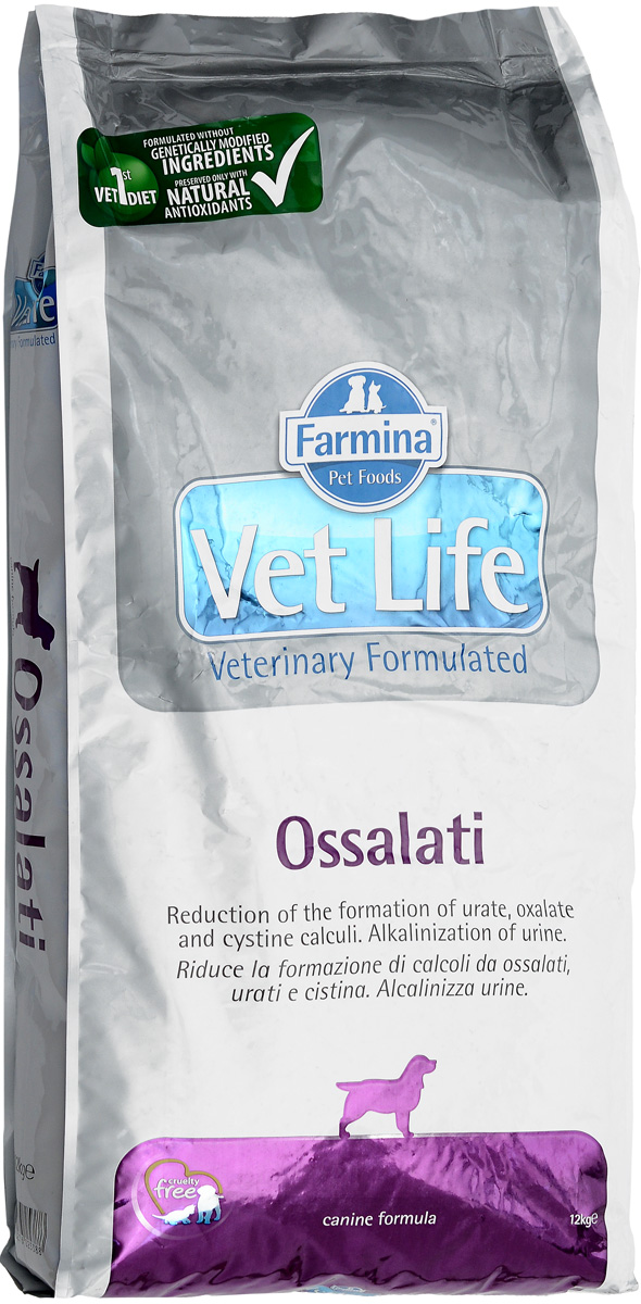 Корм сухой Farmina Vet Life для собак с мочекаменной болезнью уратного, оксалатного и цистинового типа, диетический, 12 кг25388 Корм сухой Farmina Vet Life для собак с мочекаменной болезнью уратного, оксалатного и цистинового типа, диетический, 12 кг25388Корм сухой Farmina Vet Life - это диетическое питание для собак, для лечения и профилактики мочекаменной болезни уратного, оксалатного и цистинового типа. Так же рекомендована для пациентов с заболеванием почек. Рекомендации по кормлению: использовать по назначению ветеринарного врача. Товар сертифицирован.
