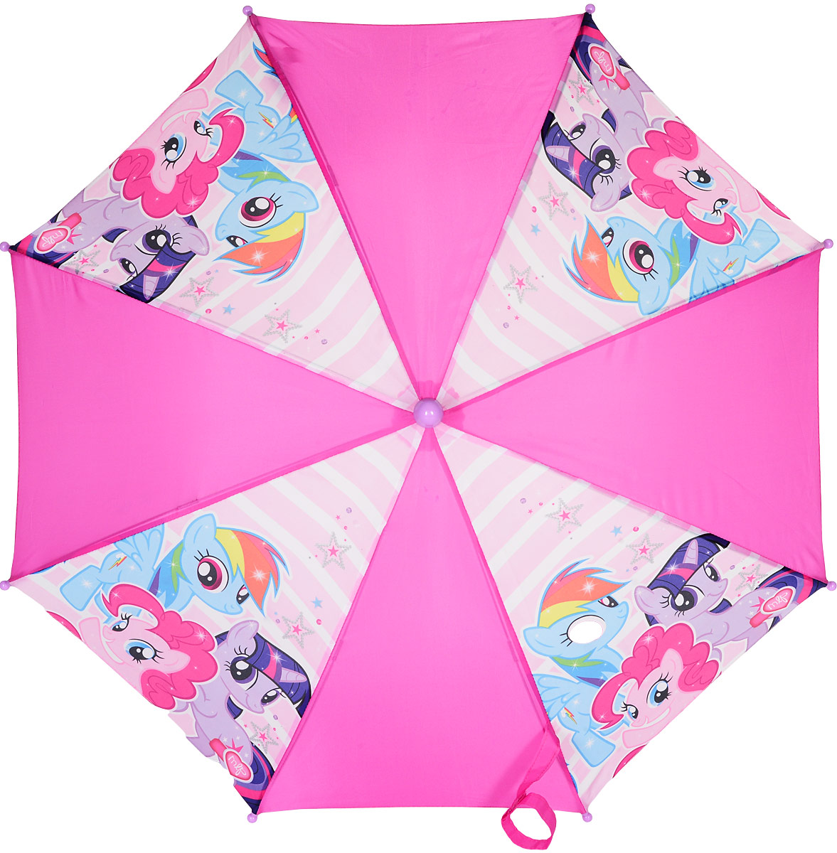 Зонт-трость для девочки My Little Pony, цвет: розовый. MLP005010MLP005010 Зонт-трость для девочки My Little Pony, цвет: розовый. MLP005010MLP005010Компактный детский зонтик-трость станет замечательным подарком для вашего ребенка и защитит его не только от дождя, но и от солнца. Красочный дизайн зонтика поднимет настроение и станет незаменимым атрибутом прогулки. Ребенок сможет сам открывать и закрывать зонтик благодаря легкому механизму, а оригинальная расцветка зонтика привлечет к себе внимание.