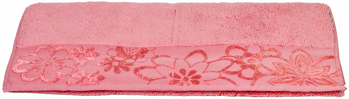 Полотенце махровое Hobby Home Collection "Dora", цвет: розовый, 50х90 см