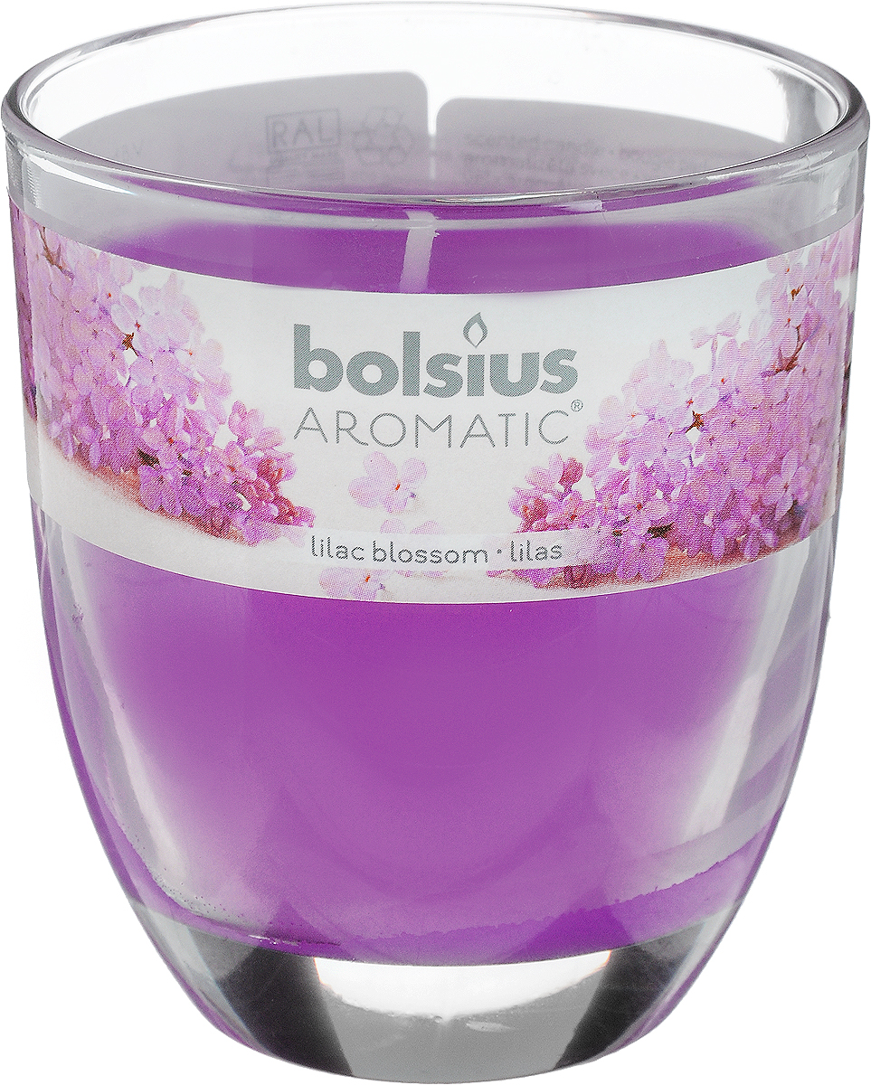 Свеча ароматическая Bolsius Сирень, 7 х 7 х 8 см103626150351 Свеча ароматическая Bolsius Сирень, 7 х 7 х 8 см103626150351Ароматизированная свеча Bolsius Сирень изготовлена из воска и поставляется в подсвечнике в виде стеклянного стакана. Изделие отличается оригинальным дизайном и приятным ароматом. Такая свеча может стать отличным подарком или дополнить интерьер вашей комнаты.