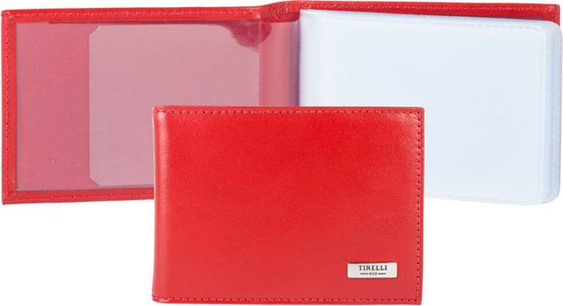 Визитница женская Tirelli, цвет: красный. 15-325-0615-325-06 Визитница женская Tirelli, цвет: красный. 15-325-0615-325-06Визитница Tirelli изготовлена из натуральной кожи. модель оформлена фирменным логотипом. Внутри имеется 10 двусторонних кармашков из прозрачного пластика для хранения пластиковых карт, визиток, дисконтных карт и т. п. Подобная визитница не только поможет сохранить внешний вид ваших документов и защитит их от повреждений, но и станет ярким аксессуаром, который подчеркнет ваш образ.