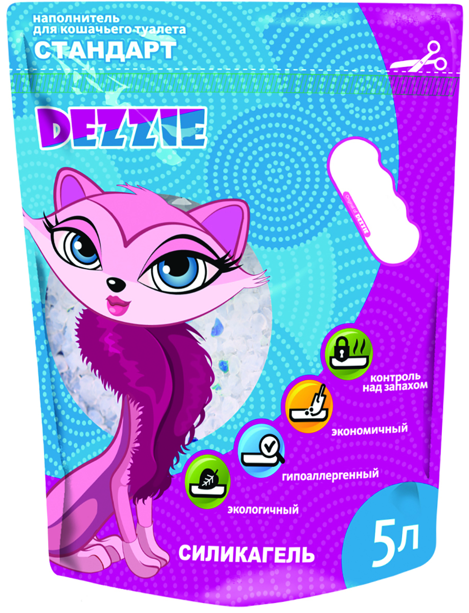 Наполнитель для кошачьего туалета Dezzie Стандарт, силикагелевый, 5 л5639000 Наполнитель для кошачьего туалета Dezzie Стандарт, силикагелевый, 5 л5639000Силикагелевый наполнитель Dezzie Стандарт для кошачьего туалета содержит белые гранулы с синими кристаллами, которые обязательно подчеркнут свежесть и чистоту дома. Кристаллическая форма гранул позволяет минимизировать разбрасывание. Состав: силикагель. Товар сертифицирован.