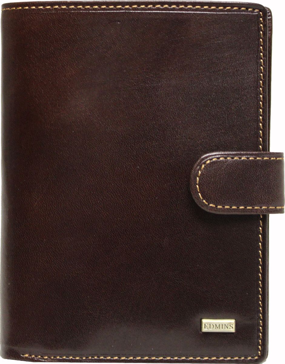 Обложка для документов Edmins, цвет: коричневый. 2242 ML ED2242 ML ED brown Обложка для документов Edmins, цвет: коричневый. 2242 ML ED2242 ML ED brownОбложка для документов Edmins выполнена из натуральной кожи с естественной фактурой и оформлена металлическим элементом с символикой бренда и контрастной отстрочкой. Подкладка изготовлена из полиэстера. Изделие раскладывается пополам и закрывается хлястиком на кнопку. Внутри размещены несколько накладных кармашков из прозрачного ПВХ, накладные карманы для карточек и визиток, а также горизонтальное отделение для купюр или бумаг. В коллекциях кожгалантереи Edmins удачно сочетаются итальянская классика и шведский прагматизм, новаторство молодых дизайнеров и работы именитых мастеров, строгая цветовая гамма и смелые эксперименты с цветом. Изделия Edmins, разработанные в Италии, отличает высокое качество кожи, прекрасная износостойкость и актуальность коллекций. Изделие упаковано в фирменную коробку.