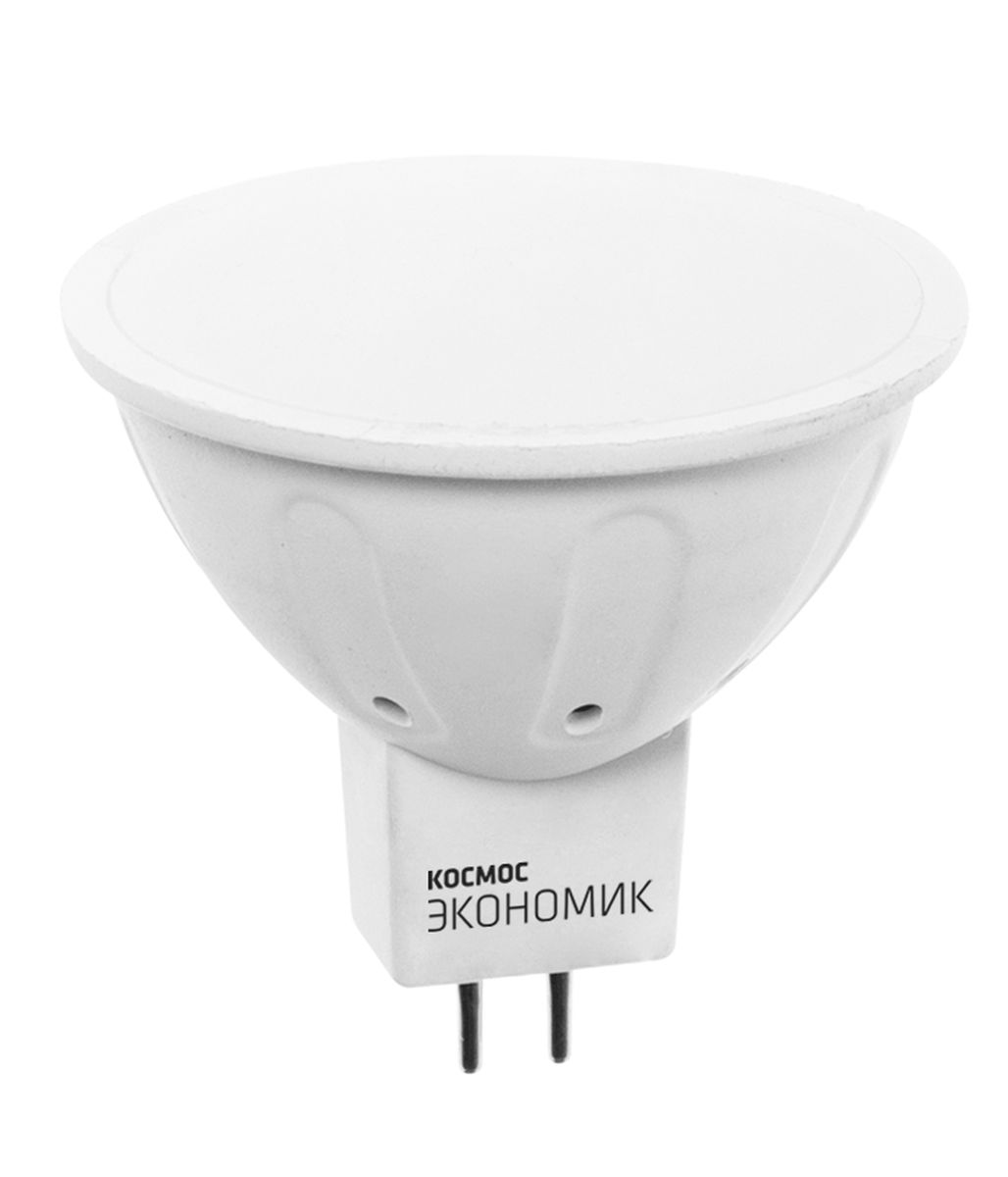 Лампа светодиодная Космос MR16, 220V, холодный свет, цоколь GU5.3, 7.5WLkecLED7.5wJCDRC45 Лампа светодиодная Космос MR16, 220V, холодный свет, цоколь GU5.3, 7.5WLkecLED7.5wJCDRC45Светодиодная лампа КОСМОС ЭКОНОМИК Замена стандартных ламп накаливания 60W Модель: MR16 (рефлектор) Цоколь: GU 5.3 Потребляемая мощность: 7.5W Световой поток, лм: 600 Светодиоды: LED SMD 2835 Чип: Epistar Индекс цветопередачи: Ra>70 Напряжение: 220V Угол, град: 130 Размер лампы (мм): 50 х 45 Срок службы до 25 000 часов Температура использования -40+40С Цветность – 4500K Специальные возможности/особенности: РЕФЛЕКТОРНАЯ СВЕТОДИОДНАЯ ЛАМПА 7.5 Вт серии Космос Экономик является аналогом галогеновых ламп MR16. В основе лампы используются чипы от мирового лидера Epistar- что обеспечивает надежную и стабильную работу в течение всего срока службы (25 000 часов). До 80% экономии энергии по сравнению с обычной галогенной лампой (сопоставимы по размеру); стабильный световой поток в течение всего срока службы; экологическая безопасность (не содержит ртути и тяжелых металлов); мягкое и равномерное распределение света повышает зрительный...