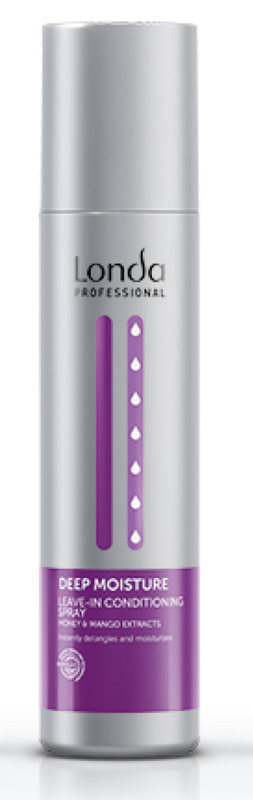 Londa Deep Moisture Спрей-кондиционер увлажняющий 250мл0990-81524940 Londa Deep Moisture Спрей-кондиционер увлажняющий 250мл0990-81524940Несмываемый спрей-кондиционер, 250 мл. Мгновенно увлажняет сухие волосы. Придает лополнительный блеск и легкость расчесывания. Формула со тспециально отобранными ингредиентами для сухих волос вдохновлена медом и манго. Мед обладает ухаживающими, антисептическими и заживляющими свойствами, а также долго удерживает влагу. Манго содержит большое количество фитохимических соединений и обладает природной заживляющей силой благодаря основным питательным веществам.