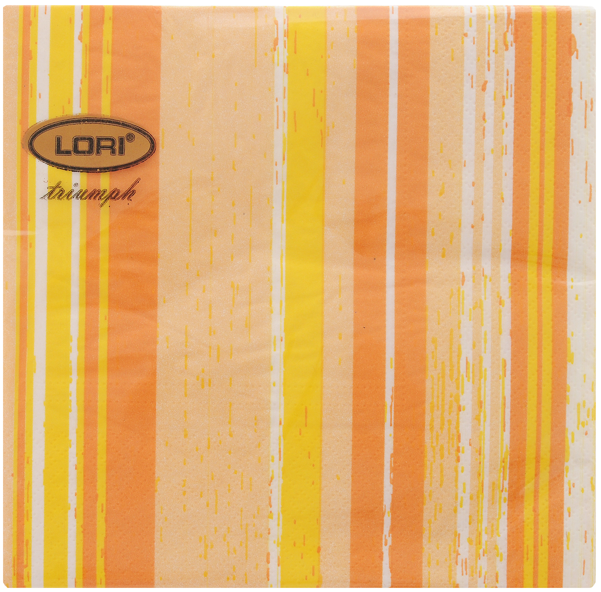 Салфетки бумажные Lori Triumph Полоски, трехслойные, цвет: оранжевый, белый, 33 х 33 см, 20 шт56057 Салфетки бумажные Lori Triumph Полоски, трехслойные, цвет: оранжевый, белый, 33 х 33 см, 20 шт56057Декоративные трехслойные салфетки Lori Triumph Полоски выполнены из 100% целлюлозы и оформлены ярким рисунком. Изделия станут отличным дополнением любого праздничного стола. Они отличаются необычной мягкостью, прочностью и оригинальностью. Размер салфеток в развернутом виде: 33 х 33 см.