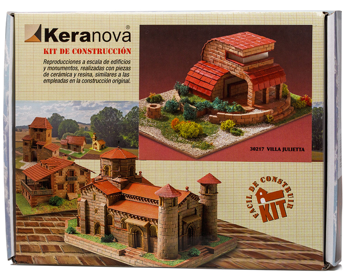 Keranova Конструктор Вилла Джульетта30217 Keranova Конструктор Вилла Джульетта30217Наборы для строительства Keranova позволяют почувствовать себя создателем архитектурных сооружений в полной мере. Средневековые замки и домики, башни, мельницы, береговые маяки – вы можете построить сами и украсить миниатюру по своему желанию. Некоторые модели выполнены в стандартном масштабе и являются точной копией оригинала. В ассортименте представлены модели с разным уровнем сложности. высокое качество натуральных материалов, достоверность моделей, а также возможность создания миниатюры по своему проекту создают уникальную возможность для реализации творческого начала вне зависимости от возраста и опыта. В состав набора входят: - каркас модели из бумаги, - основа для миниатюры из фанеры, - набор кирпичиков и черепицы из глины разного размера и разной фактуры (8 температурных режимов обжига кирпичиков), - имитация грунта (песок), имитация растительности (исландский мох – материал устойчивый к естественному разрушению), - имитация украшений фасадов и...