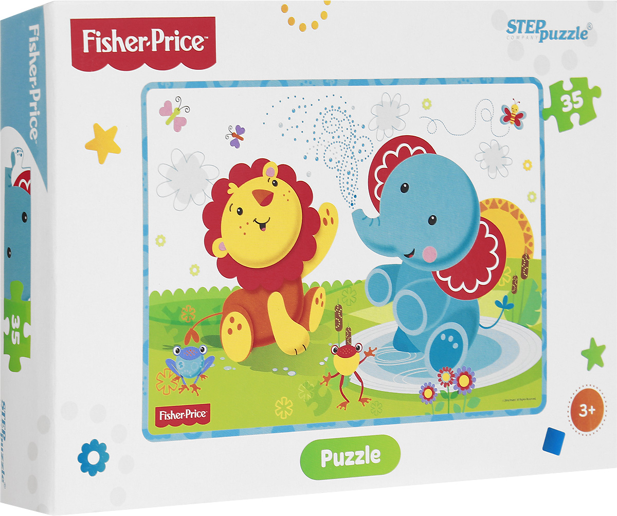 Step Puzzle Пазл для малышей Fisher Price 9114891148 Step Puzzle Пазл для малышей Fisher Price 9114891148Пазл для малышей Step Puzzle Fisher Price создан по со знаменитым игрушкам Fisher Price. Собрав этот пазл, состоящий из 35 элементов, вы получите картинку с изображением любимых игрушек. Пазл - великолепная игра для семейного досуга. Сегодня собирание пазлов стало особенно популярным, главным образом, благодаря своей многообразной тематике, способной удовлетворить самый взыскательный вкус. Для детей это не только интересно, но и полезно. Собирание пазла развивает мелкую моторику ребенка, тренирует наблюдательность, логическое мышление, знакомит с окружающим миром, с цветом и разнообразными формами.