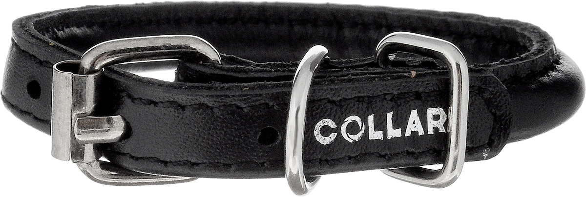 Ошейник для собак CoLLaR Glamour, цвет: черный, диаметр 6 мм, обхват шеи 17-20 см22261 Ошейник для собак CoLLaR Glamour, цвет: черный, диаметр 6 мм, обхват шеи 17-20 см22261Ошейник для собак CoLLaR Glamour, выполненный из натуральной кожи, устойчив к влажности и перепадам температур. Крепкие металлические элементы делают ошейник надежным и долговечным. Изделие отличается высоким качеством, удобством и универсальностью. Размер ошейника регулируется при помощи пряжки, зафиксированной на одном из 3 отверстий. Минимальный обхват шеи: 17 см. Максимальный обхват шеи: 20 см. Диаметр ошейника: 6 мм.