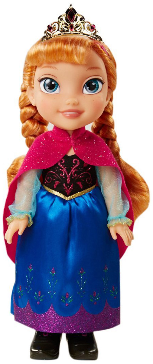 Disney Frozen Кукла Малышка Анна310020-91383_Anna Disney Frozen Кукла Малышка Анна310020-91383_AnnaКукла Disney Frozen Малышка Анна непременно понравится вашей дочурке. Кукла с необыкновенно большими и выразительными глазами выполнена из безопасного материала. Одета Анна в усыпанное блестками платье с подолом синего цвета. На ножках принцессы - черные сапожки. У куклы шикарные рыжие локоны, заплетенные в две косички и дополненные королевской тиарой. Такая куколка очарует вас и вашу дочурку с первого взгляда! Ваша малышка с удовольствием будет играть с Анной, проигрывая сюжеты из мультфильма или придумывая различные истории. Порадуйте свою дочурку таким замечательным подарком!