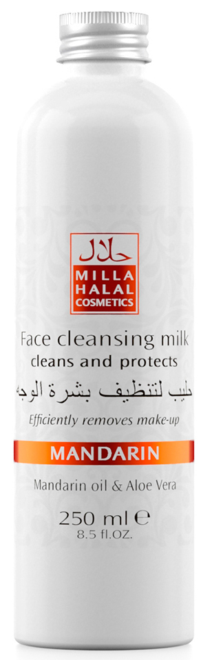 Milla Halal Cosmetics Молочко очищающее для лица с маслом мандарина и экстрактом алоэ вера MANDARIN, 250МЛ10795 Milla Halal Cosmetics Молочко очищающее для лица с маслом мандарина и экстрактом алоэ вера MANDARIN, 250МЛ10795100% натуральный продукт. Продукт предназначен для снятия макияжа с лица. Эффективно удаляет тушь для ресниц без раздражения глаз. Очищающее молочко для лица, глубоко проникая в поры кожи, мягко удаляет загрязнения. Натуральный состав ингредиентов, в том числе эфирное масло Мандарина, содержащиеся в молочке оказывают антистрессовое и антисептическое воздействие на кожу лица. Очищающее молочко является отличным подготовительным этапом для средств дневного или ночного ухода за кожей лица.