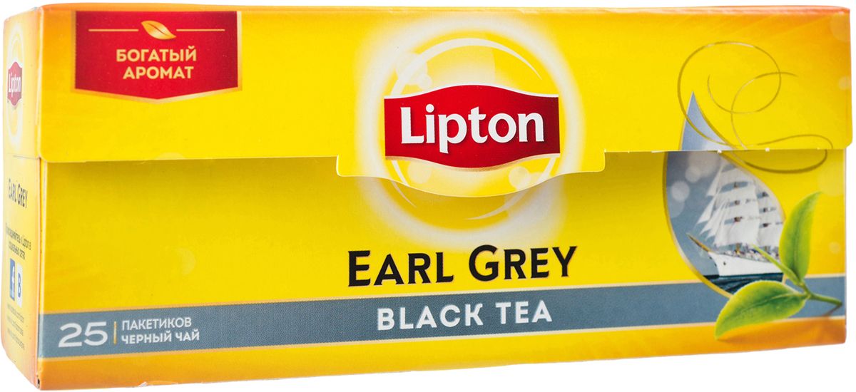 Lipton Черный чай Earl Grey 25 шт67015739/21071940 Lipton Черный чай Earl Grey 25 шт67015739/21071940Чай Lipton Earl Grey – это благородный и изысканный вкус для ценителей лучшего, открывающий новые горизонты. Вам понравится сочетание глубины вкуса классического черного чая с пикантным ароматом бергамота. Такой напиток по праву называют «чайным королем». Обожаете бодрящие, освежающие нотки бергамота и терпкую крепость высококачественного черного чая? Lipton Earl Grey станет для Вас идеальным компаньоном, который подарит наслаждение любимым вкусом в любое время дня.