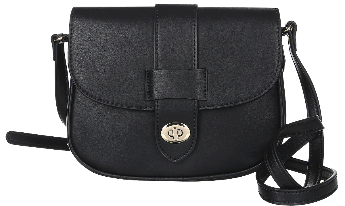 Сумка женская David Jones, цвет: черный. СМ3273СМ3273 BLACK Сумка женская David Jones, цвет: черный. СМ3273СМ3273 BLACKСтильная женская сумка David Jones выполнена из искусственной кожи. Изделие имеет одно основное отделение, которое закрывается на застежку-молнию. Внутри находится прорезной карман на застежке-молнии. Закрывается сумка на клапан с поворотным замком. Изделие оснащено регулируемым наплечным ремнем. Основание изделия защищено от повреждений металлическими ножками. Роскошная сумка внесет элегантные нотки в ваш образ и подчеркнет ваше отменное чувство стиля.