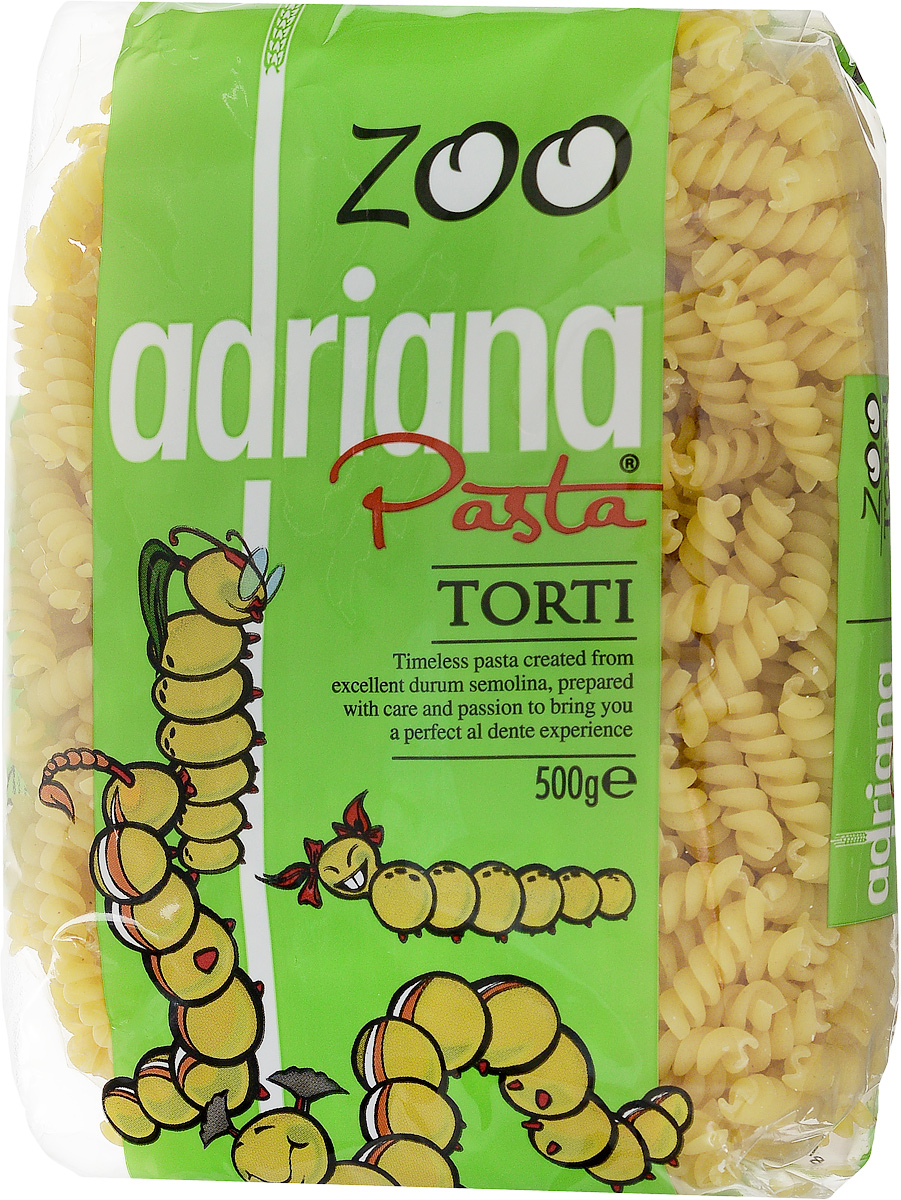 Adriana Torti паста, 500 г15023 Adriana Torti паста, 500 г15023Все дети любят макароны по одной простой причине - их можно не только кушать, но и играться с ними, со свистом втягивая в себя, накручивая на вилку, строя в тарелке пирамиды. Компания Adriana учла это и разработала специальную серию пасты для малышей Zoo. Известно, что любое блюдо приносит большую пользу организму, если пища принимается с хорошим настроением. Особенно это касается детей, которым важно, чтобы еда, прежде всего, была привлекательна внешне. Поэтому, готовя детям даже обычные макароны, можно проявлять творчество и фантазию в оформлении блюд, и дети будут кушать с удовольствием! Многие родители пользуются этим, с радостью включая в рацион детей этот питательный продукт. Детские макароны произведены из муки твердых сортов пшеницы и воды, не содержат искусственных составляющих. Эти небольшие макароны в форме завитушек в яркой упаковке не оставят равнодушными ни малышей, ни их мам. Благодаря высокому содержанию растительного белка, витаминов...
