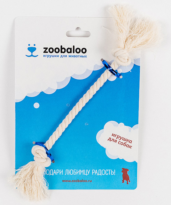 Грейфер для собак Zoobaloo, длина 21 см. 412412 Грейфер для собак Zoobaloo, длина 21 см. 412412Грейфер для собак мелких пород Zoobaloo изготовлен из перекрученной хлопчатобумажной веревки и несомненно привлечет внимание вашей собаки. Традиционная игрушка для собак. Прочный и долговечный, абсолютно безопасный.