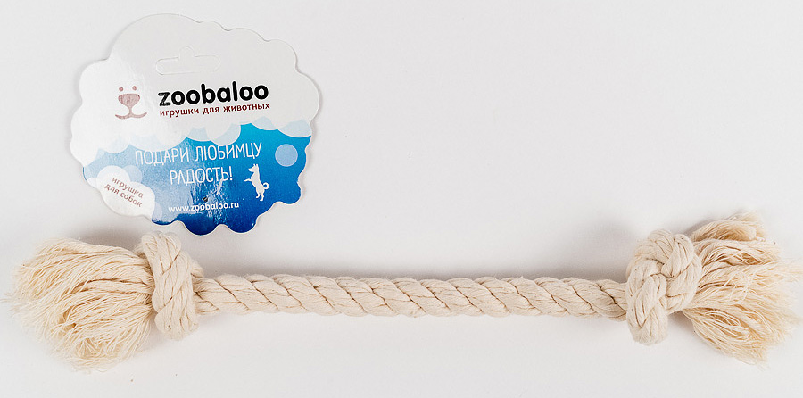Грейфер для собак Zoobaloo, длина 28 см416 Грейфер для собак Zoobaloo, длина 28 см416Классическая игрушка для собак Zoobaloo изготовлена из хлопка высшего качества. Натуральная веревка помогает очистить зубы собаки от налета и зубного камня и поддерживать гигиену полости рта. Ее можно жевать, бросать и приносить. Море радости и азарта обеспечено!