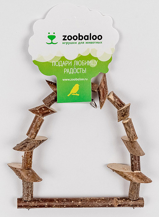 Игрушка для птиц Zoobaloo Качели из брусочков552 Игрушка для птиц Zoobaloo Качели из брусочков552Игрушка Zoobaloo Качели из брусочков в отличие от пластмассовых аналогов производится из высококачественных натуральных материалов и полностью безопасна для ваших питомцев. Качели изготовлены из веток орешника и оснащены карабином для подвешивания в клетке.