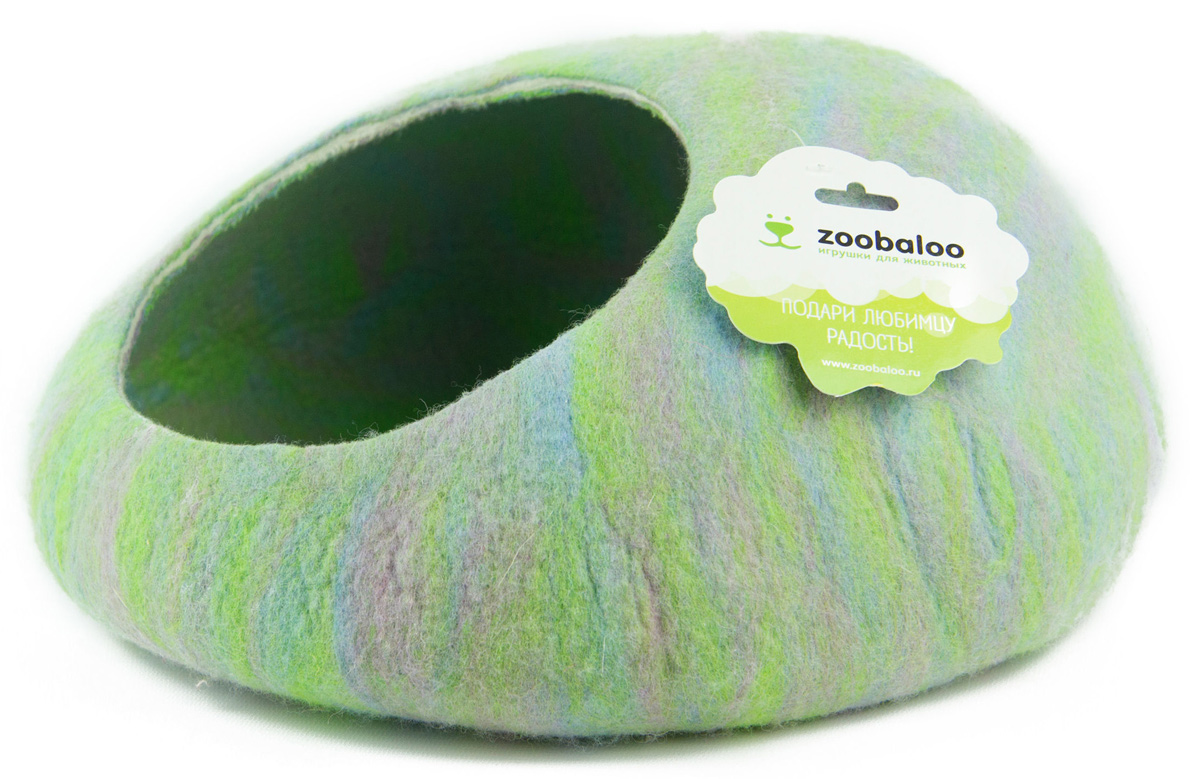 Домик-слипер для животных Zoobaloo WoolPetHouse, цвет: синий, зеленый, размер S804 Домик-слипер для животных Zoobaloo WoolPetHouse, цвет: синий, зеленый, размер S804Домик-слипер Zoobaloo WoolPetHouse предназначен для отдыха и сна питомца. Домик изготовлен из 100% шерсти мериноса. Учтены все особенности животного сна: форма, цвет, материал этого домика - все подобрано как нельзя лучше! В нем ваш любимец будет видеть только цветные сны. Шерсть мериноса обеспечит превосходный микроклимат внутри домика, а его форма позволит питомцу засыпать в самой естественной позе.