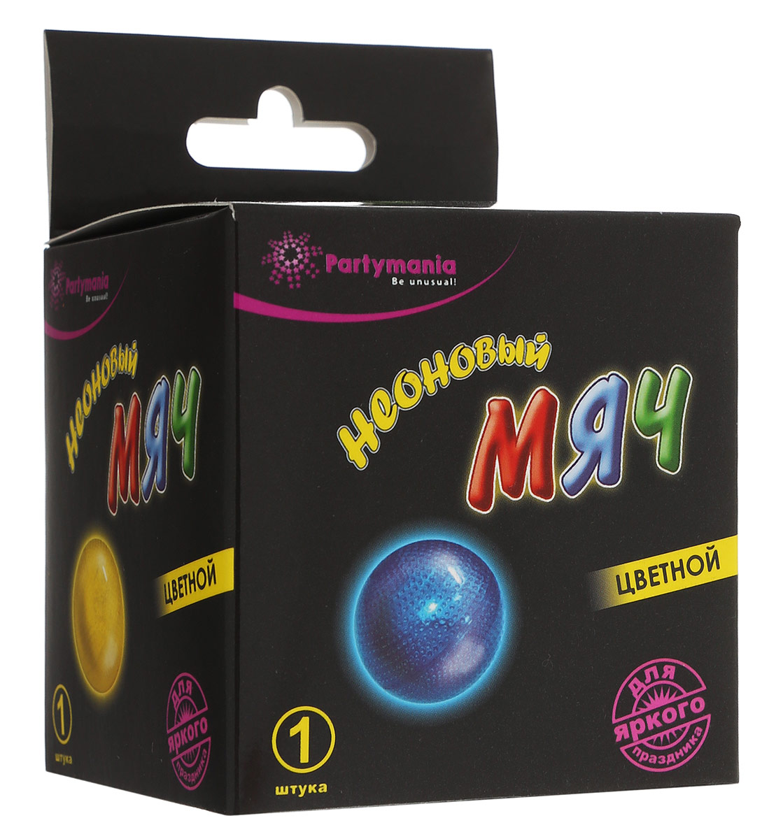 Partymania Неоновый мячT0119 Partymania Неоновый мячT0119Неоновый мяч Partymania - изделие для праздников и активных игр. Внутри мяча находится капсула с неоновой жидкостью. При ударе мяча о землю капсула разрывается, жидкости смешиваются и светятся в течение 8 часов. Уважаемые клиенты! Обращаем ваше внимание на ассортимент в цвете товара. Поставка осуществляется в зависимости от наличия товара на складе. Мяч представлен в 4 расцветках (красный, голубой, желтый, зеленый). Состав: ацетилированный трибутилцитрат, бис (3, 5, 6- трихлоро- 2- карбопентиокси) оксалат, трет-бутиловый спирт, диметилфталат, перекись водорода, салицилат натрия, 9, 10-бис (фенилэтинил) антрацен, вода.