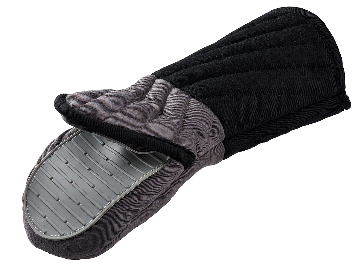 Прихватка Tefal Comfort Touch, с силиконовым покрытиемK0690514 Прихватка Tefal Comfort Touch, с силиконовым покрытиемK0690514Рукавица-прихватка Tefal Comfort Touch поможет аккуратно достать горячее блюдо и не обжечь руки. Рукавица изготовлена из простроченного текстиля и оснащена силиконовым покрытием, которое выдерживает высокие температуры (до 230°C). Изделие оснащено петелькой, благодаря которой прихватку можно подвесить. Не подвергается воздействию огня. Такая прихватка - помощница любой хозяйке и незаменимый аксессуар на кухне!