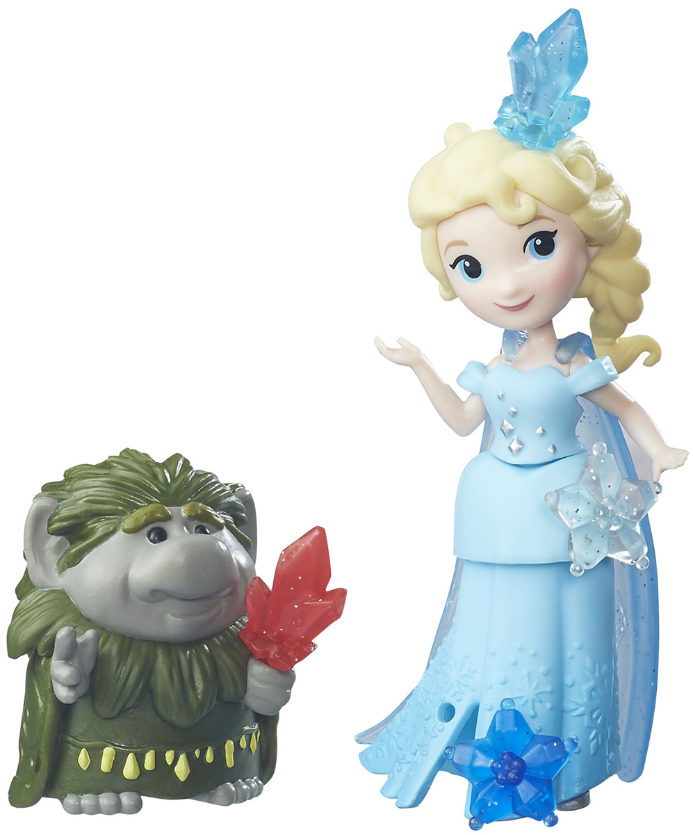 Disney Frozen Игровой набор Эльза и главный тролльB7467EU4_B5185 Disney Frozen Игровой набор Эльза и главный тролльB7467EU4_B5185Игровой набор Disney Princess Эльза и главный тролль поможет вашей маленькой принцессе окунуться в сказочный мир. Набор содержит очаровательную мини-куколку принцессу Эльзу и фигурку главного тролля, героев замечательного мультфильма Холодное сердце. Кукла одета в длинное голубое платье. Одежда выполнена из мягкого пластика и легко снимается. В комплекте имеются аксессуары для украшения платья. Ручки, ножки и голова у куколки подвижные. Фигурка тролля держит в руках яркий кристалл. Кристаллы можно использовать для украшения платья или прически Эльзы. Ваша малышка с удовольствием будет играть с набором, придумывая различные истории или воспроизводя сценки из мультфильма.