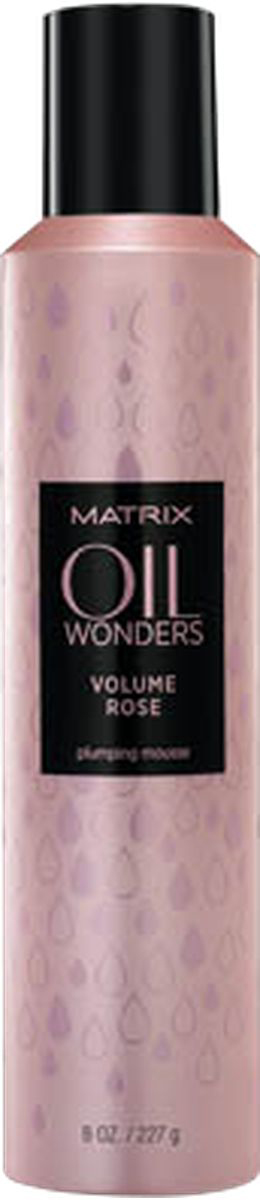 Matrix Oil Wonders Volume Rose Мусс для объема, 250 млP1191200 Matrix Oil Wonders Volume Rose Мусс для объема, 250 млP1191200Мусс для объема Oil Wonders Volume Rose (ОИЛ ВАНДЕРС ВОЛЬЮМ РОУЗ) придает волосам эластичный объем, питает их, не утяжеляя.