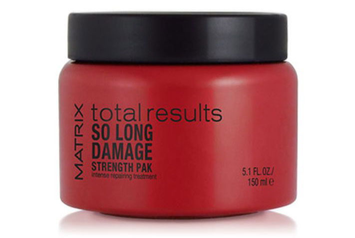 Matrix Total Results So Long Damage Маска с керамидами, 150 млE1960200 Matrix Total Results So Long Damage Маска с керамидами, 150 млE1960200Маска So Long Damage Strength Pack (Соу Лонг Дэмэдж Стренс Пэк) интенсивно восстанавливает и питает волосы, обеспечивая блеск. Возвращает волосам природную силу и делает их более послушными.