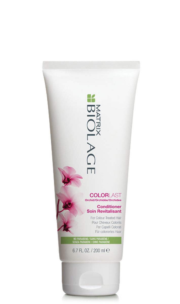 Matrix Biolage Colorlast Кондиционер 200млE0954400 Matrix Biolage Colorlast Кондиционер 200млE0954400Окрашенные волосы со временем становятся тусклыми и теряют блеск. Кондиционер Biolage Colorlast™ (КолорЛаст) помогает сохранить глубину и яркость оттенка окрашенных волос, придавая им здоровый, сияющий вид. Волосы сохраняют насыщенный цвет до 9 недель после окрашивания. Кондиционер Biolage Colorlast™ с низким показателем pH* увлажняет волосы, помогая продлить яркость цвета. Волосы послушные, сияющие, сохраняют насыщенный цвет надолго. Формула без парабенов создана специально для окрашенных волос. *При использовании системы из Колорласт шампуня и кондиционера по сравнению с шампунем без кондиционирующих свойств.