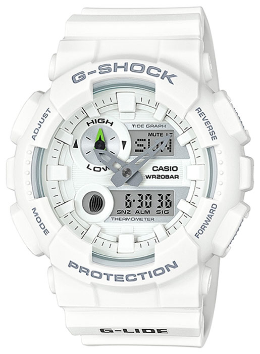 Часы наручные мужские Casio G-Shock, цвет: белый. GAX-100A-7AGAX-100A-7A Часы наручные мужские Casio G-Shock, цвет: белый. GAX-100A-7AGAX-100A-7AКомбинированные стрелочные + электронные