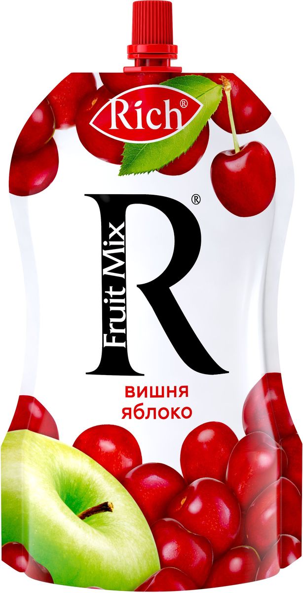 Rich Fruit Mix Яблоко Вишня, 200 г716001 Rich Fruit Mix Яблоко Вишня, 200 г716001Попробуйте вкусное и густое пюре из натуральных фруктов - необычный и изысканный десерт без добавления сахара и консервантов. А благодаря удобной упаковке его легко можно взять с собой в дорогу, на работу или на учебу. Для питания детей с 3-х лет.