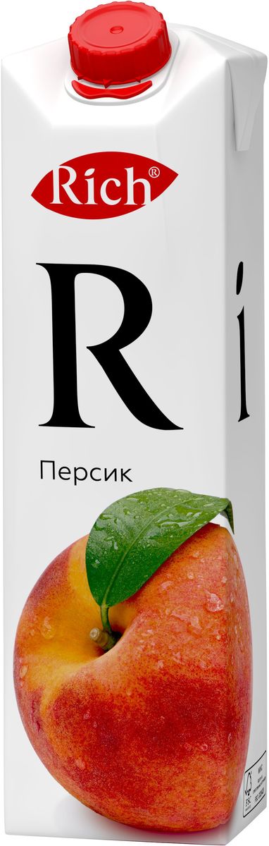 Rich Персиковый нектар, 1 л752606 Rich Персиковый нектар, 1 л752606Познакомьтесь с деликатным и мягким вкусом персикового нектара Rich. Ведь с каждым глотком постепенно раскрываются все грани вкуса ароматной и сладкой мякоти, спрятанной под бархатистой кожурой. Строгий отбор сочных и свежих фруктов, постоянный контроль производства и готовой продукции - составляющие безупречного качества соков и нектаров Rich, высокие стандарты которого всегда соблюдались с момента запуска на российском рынке. Но что действительно отличает продукцию под маркой Rich - это изысканный, многогранный вкус, рождающийся благодаря сочетанию разных сортов одного фрукта в соках и нектарах.