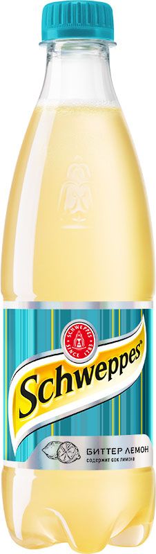 Schweppes Биттер Лемон напиток сильногазированный, 0,5 л47610 Schweppes Биттер Лемон напиток сильногазированный, 0,5 л47610Schweppes Биттер Лемон - освежающий напиток, с добавлением лимонного сока. Изготавливается по специальной технологии с использованием сока лимона вместе с цедрой, что придает напитку изысканный горьковатый вкус. Частички цедры лимона образуют естественный осадок на дне бутылки. Для того, чтобы почувствовать всю полноту вкуса напитка, его необходимо пробудить. В связи с этим родился ритуал потребления Schweppes: Охлаждение – должен быть соблюден температурный режим напитка, рекомендованная температура от 2 до 7°C. Пробуждение – изящный переворот бутылки. Переверни бутылку, взболтав натуральные частички цедры лимона, чтобы раскрыть все грани вкуса Schweppes Bitter Lemon. Наслаждение – процесс потребления.