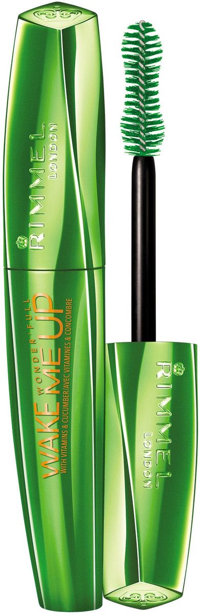 Rimmel Тушь для ресниц WonderFull Wake Me Up, тон № 001, 12 мл34666949001 Rimmel Тушь для ресниц WonderFull Wake Me Up, тон № 001, 12 мл34666949001Начни свой день с широко распахнутых ресниц! Формула с витаминами и экстрактом огурца, усиленная коллагеном и кератином для максимального ухода за ресницами Свежий аромат заряжает энергией и помогает проснуться с утра Удобная щеточка приподнимает, подкручивает и фиксирует ресницы, делая взгляд более открытым Для пушистых ресниц с кокетливым изгибом
