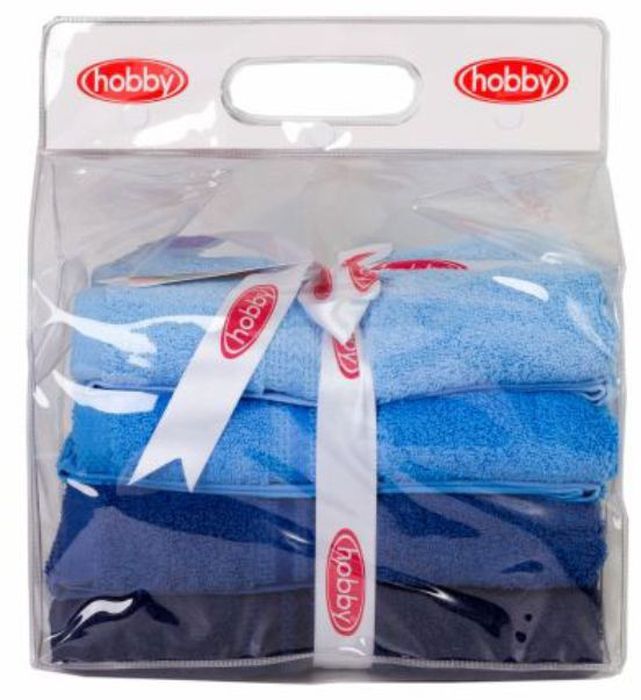 Набор полотенец Hobby Home Collection Rainbow, цвет: голубой, синий, темно-синий, 50 х 90 см, 4 шт1501001192 Набор полотенец Hobby Home Collection Rainbow, цвет: голубой, синий, темно-синий, 50 х 90 см, 4 шт1501001192Набор Hobby Home Collection Rainbow состоит из четырех махровых полотенец, выполненных из натурального 100% хлопка. Изделия мягкие, отлично впитывают влагу, быстро сохнут, сохраняют яркость цвета и не теряют форму даже после многократных стирок. Полотенца Hobby Home Collection Rainbow очень практичны и неприхотливы в уходе. Они легко впишутся в любой интерьер благодаря своей нежной цветовой гамме. Размер полотенец: 50 х 90 см.