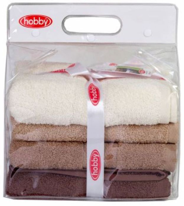 Набор полотенец Hobby Home Collection Rainbow, цвет: бежевый, коричневый, темно-коричневый, 50 х 90 см, 4 шт1501001195 Набор полотенец Hobby Home Collection Rainbow, цвет: бежевый, коричневый, темно-коричневый, 50 х 90 см, 4 шт1501001195Набор Hobby Home Collection Rainbow состоит из четырех махровых полотенец, выполненных из натурального 100% хлопка. Изделия мягкие, отлично впитывают влагу, быстро сохнут, сохраняют яркость цвета и не теряют форму даже после многократных стирок. Полотенца Hobby Home Collection Rainbow очень практичны и неприхотливы в уходе. Они легко впишутся в любой интерьер благодаря своей нежной цветовой гамме. Размер полотенец: 50 х 90 см.