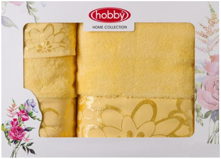 Набор полотенец Hobby Home Collection Dora, цвет: желтый, 3 шт1501001216 Набор полотенец Hobby Home Collection Dora, цвет: желтый, 3 шт1501001216Набор Hobby Home Collection Dora состоит из трех махровых полотенец, выполненных из натурального 100% хлопка. Изделия мягкие, отлично впитывают влагу, быстро сохнут, сохраняют яркость цвета и не теряют форму даже после многократных стирок. Полотенца Hobby Home Collection Dora очень практичны и неприхотливы в уходе. Они легко впишутся в любой интерьер благодаря своей нежной цветовой гамме.