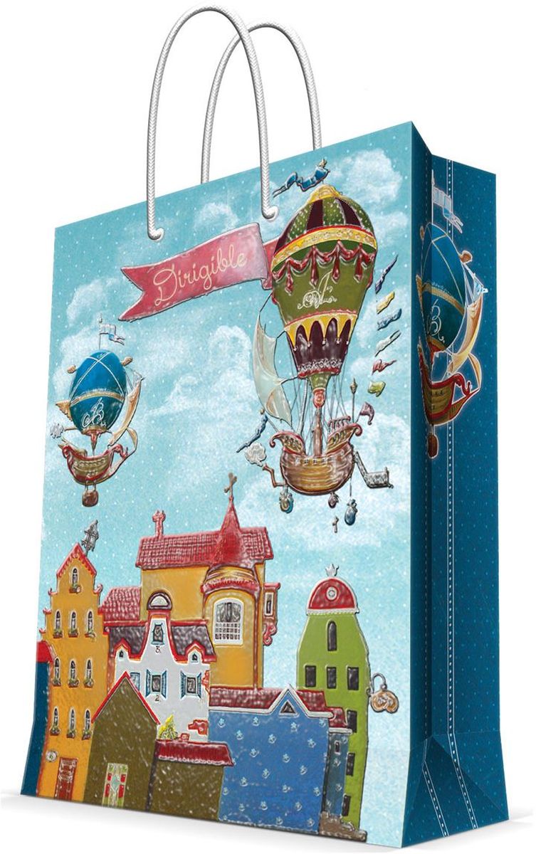 Пакет подарочный Magic Home Дирижабли в лето, 17,8 х 22,9 х 9,8 см43518 Пакет подарочный Magic Home Дирижабли в лето, 17,8 х 22,9 х 9,8 см43518Подарочный пакет Magic Home, изготовленный из плотной бумаги, станет незаменимым дополнением к выбранному подарку. Дно изделия укреплено картоном, который позволяет сохранить форму пакета и исключает возможность деформации дна под тяжестью подарка. Пакет выполнен с глянцевой ламинацией, что придает ему прочность, а изображению - яркость и насыщенность цветов. Для удобной переноски имеются две ручки в виде шнурков. Подарок, преподнесенный в оригинальной упаковке, всегда будет самым эффектным и запоминающимся. Окружите близких людей вниманием и заботой, вручив презент в нарядном, праздничном оформлении. Плотность бумаги: 140 г/м2.