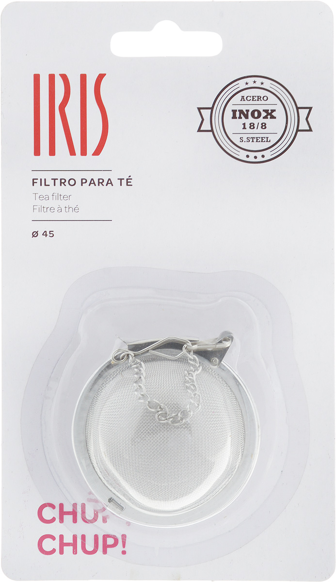 Ситечко для заваривания чая Iris, диаметр 4,5 см2623-I Ситечко для заваривания чая Iris, диаметр 4,5 см2623-IСитечко для заваривания чая Iris изготовлено из высококачественной нержавеющей стали. Удобная конструкция ситечка позволяет без особых усилий засыпать заварку в ситечко, поместить его в чашку или чайник с помощью цепочки и после заваривания с легкостью высыпать использованную заварку. При этом напиток остается чистым, как при использовании пакетированного чая, но гораздо более ароматным и полезным. С помощью ситечка удобно контролировать степень заваривания, а в зависимости от количества заварки, одновременно приготовить несколько чашек напитка. Допускается мытье в посудомоечной машине Диаметр ситечка: 4,5 см.