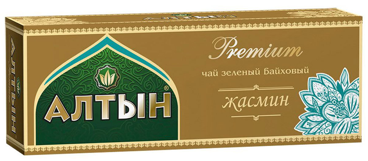 Алтын Premium Жасмин зеленый чай в пакетиках, 25 шт4607003047023 Алтын Premium Жасмин зеленый чай в пакетиках, 25 шт4607003047023Чарующий аромат и нежный вкус чая Алтын Premium Жасмин придаст вашему чаепитию особую атмосферу умиротворения и поможет снять стресс после насыщенного дня. В упаковке 25 пакетиков для разовой заварки по 2 грамма.