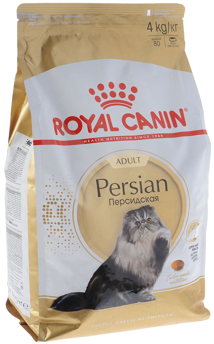 Корм сухой Royal Canin Persian Adult, для взрослых кошек персидских пород старше 12 месяцев, 4 кг453040-538040_новинка Корм сухой Royal Canin Persian Adult, для взрослых кошек персидских пород старше 12 месяцев, 4 кг453040-538040_новинкаКорм сухой Royal Canin Persian Adult - разработан специально для взрослых кошек персидских пород старше 12 месяцев. Предки персидских кошек были любимцами европейской аристократии, и до сих пор эта порода остается наиболее известной и почитаемой во всем мире! Персидскую кошку ценят не только за ее невероятную красоту, но и за благородный мягкий характер. Спокойствие и безмятежность - вот жизненное кредо этой утонченной аристократки. Продукт Persian Adult содержит эксклюзивный комплекс нутриентов, помогающих поддерживать функцию кожного барьера и таким образом сохранять здоровье кожи и шерсти. Формула обогащена жирными кислотами Омега 3 и Омега 6. Значительная длина и плотность шерсти персидских кошек приводит к заглатыванию большого количества шерсти при повседневном уходе. Особое сочетание различных видов клетчатки стимулирует кишечный транзит и естественным образом сокращает образование волосяных комочков. Продукт поддерживает здоровье пищеварительной системы и баланс...
