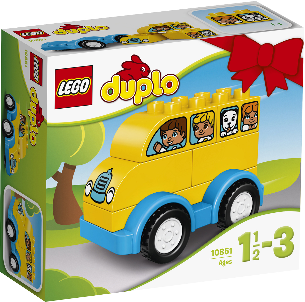 LEGO DUPLO Конструктор Мой первый автобус 1085110851 LEGO DUPLO Конструктор Мой первый автобус 1085110851Малышам понравится строить и перестраивать этот милый желтый автобус, чтобы потом использовать его в своих играх. Простой набор помогает в развитии мелкой моторики и навыков конструирования, а кубики в виде окон с персонажами стимулируют ролевые игры. Крупные кубики LEGO DUPLO специально сконструированы так, чтобы они были безопасны и удобны для маленьких ручек. Набор включает в себя 6 разноцветных пластиковых элементов. Конструктор станет замечательным сюрпризом вашему ребенку, который будет способствовать развитию мелкой моторики рук, внимательности, усидчивости и мышления. Играя с конструктором, ребенок научится собирать детали по образцу, проводить время с пользой и удовольствием.