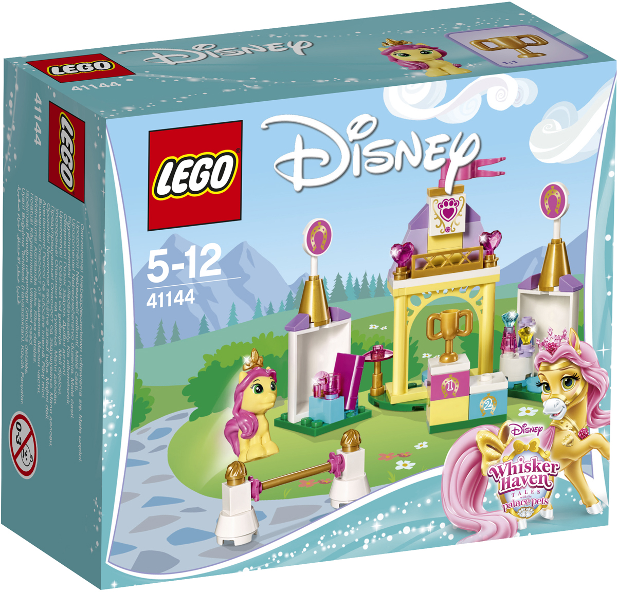 LEGO Disney Princesses Конструктор Королевская конюшня Невелички 4114441144 LEGO Disney Princesses Конструктор Королевская конюшня Невелички 4114441144Заходи в гости в Королевскую конюшню Невелички, пони принцессы Disney Белль. Помоги Невеличке выиграть соревнование по прыжкам и вручи ей приз на пьедестале почёта. Пришло время отдохнуть с чашкой чая и хорошей книгой. Но не слишком долго. Невеличку пригласили на вечеринку по случаю её победы. Чтобы привести в порядок её гриву, возьми бутылочку с шампунем.