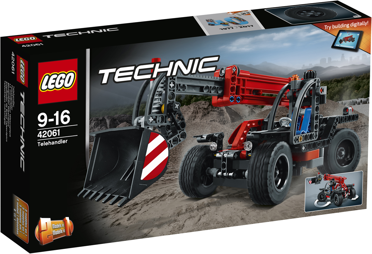 LEGO Technic Конструктор Телескопический погрузчик 4206142061 LEGO Technic Конструктор Телескопический погрузчик 4206142061Испытай сочетание компактного дизайна и удивительной мощности, объединённые в этой суперкрутой модели настоящего телескопического погрузчика с детально разработанной кабиной, надёжными шинами и рулевым управлением с приводом на четыре колеса для исключительной манёвренности. Вытяни универсальную стрелу и подними ковш высоко в воздух. Эта прочная модель LEGO 2-в-1 выполнена в классной красно-серо-чёрной цветовой гамме и перестраивается в мощный экскаватор! Интерактивное интернет-приложение с цифровыми 3D-инструкциями по сборке LEGO для обеих моделей доступно онлайн!