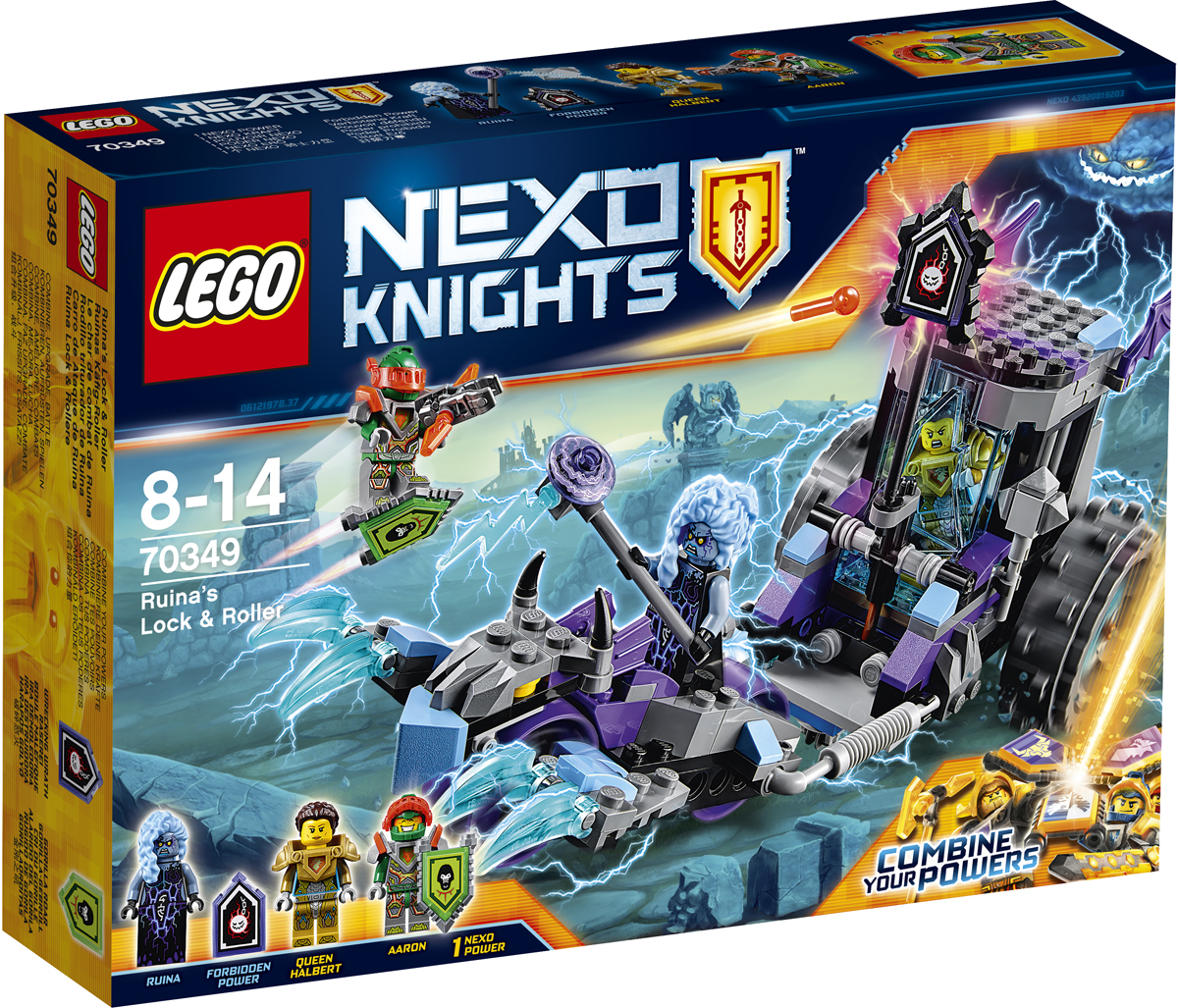 LEGO NEXO KNIGHTS Конструктор Мобильная тюрьма Руины 7034970349 LEGO NEXO KNIGHTS Конструктор Мобильная тюрьма Руины 7034970349Отправляйте героического рыцаря Аарона в самую гущу боя на его летающем щите. Стреляйте из шипомета его Сверкающего арбалета по щиту запретных сил Передвижной тюрьмы Руины, чтобы освободить дверь клетки и спасти королеву Хальберт. Но берегитесь когтей Каргобайка! В набор входят два щита для сканирования: NEXO-Cила Рев гориллы и запретная сила Сокрушительный гнев. Набор включает в себя 208 разноцветных пластиковых элементов. Конструктор - это один из самых увлекательных и веселых способов времяпрепровождения. Ребенок сможет часами играть с конструктором, придумывая различные ситуации и истории.