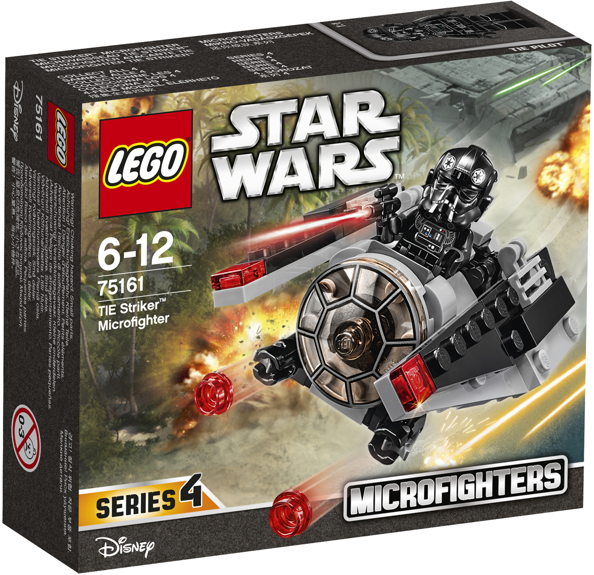 LEGO Star Wars Конструктор Микроистребитель-штурмовик TIE 7516175161 LEGO Star Wars Конструктор Микроистребитель-штурмовик TIE 7516175161Сдерживайте силы Повстанцев при помощи невероятного микроистребителя-штурмовика TIE. Сложите его крылья, зарядите оружие, посадите пилота в кабину и будьте готовы отбить атаку врага! Набор включает в себя 88 разноцветных элементов и минифигурку. Конструктор - это один из самых увлекательных и веселых способов времяпрепровождения. Ребенок сможет часами играть с конструктором, придумывая различные ситуации и истории.