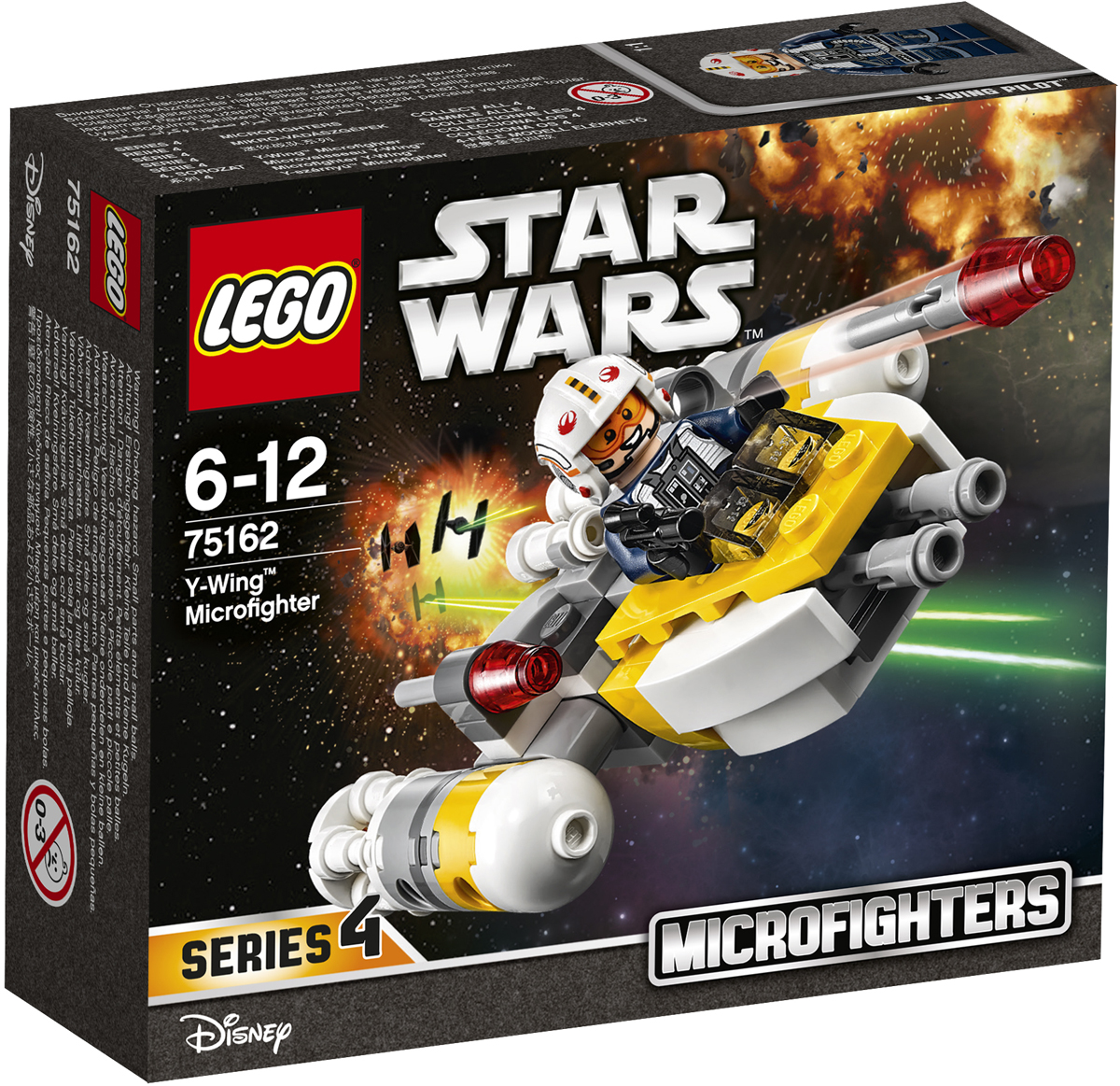 LEGO Star Wars Конструктор Микроистребитель типа Y 7516275162 LEGO Star Wars Конструктор Микроистребитель типа Y 7516275162Сражайся с силами Империи на удивительном микроистребителе типа Y. Посадите пилота в кабину микроистребителя, снарядите пусковые установки маневренными ракетами и приготовьтесь вступить в бой. Набор включает в себя 90 разноцветных элементов и минифигурку. Конструктор - это один из самых увлекательных и веселых способов времяпрепровождения. Ребенок сможет часами играть с конструктором, придумывая различные ситуации и истории.