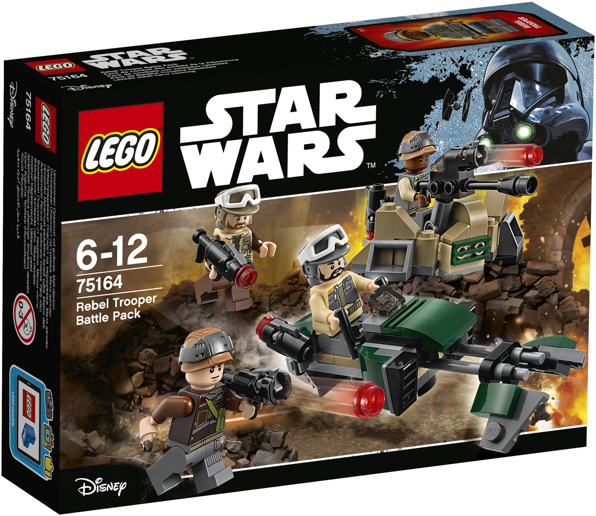 LEGO Star Wars Конструктор Боевой набор Повстанцев 7516475164 LEGO Star Wars Конструктор Боевой набор Повстанцев 7516475164Запрыгивайте на скоростной спидер Повстанцев и отправляйтесь на разведку: Империя снова что-то замышляет. Когда обнаружите имперские войска, спрячьтесь в траншее, зарядите пушку и помогите Повстанцам сокрушить врага на поле боя. Набор включает в себя 120 разноцветных элементов и четыре минифигурки. Конструктор - это один из самых увлекательных и веселых способов времяпрепровождения. Ребенок сможет часами играть с конструктором, придумывая различные ситуации и истории.