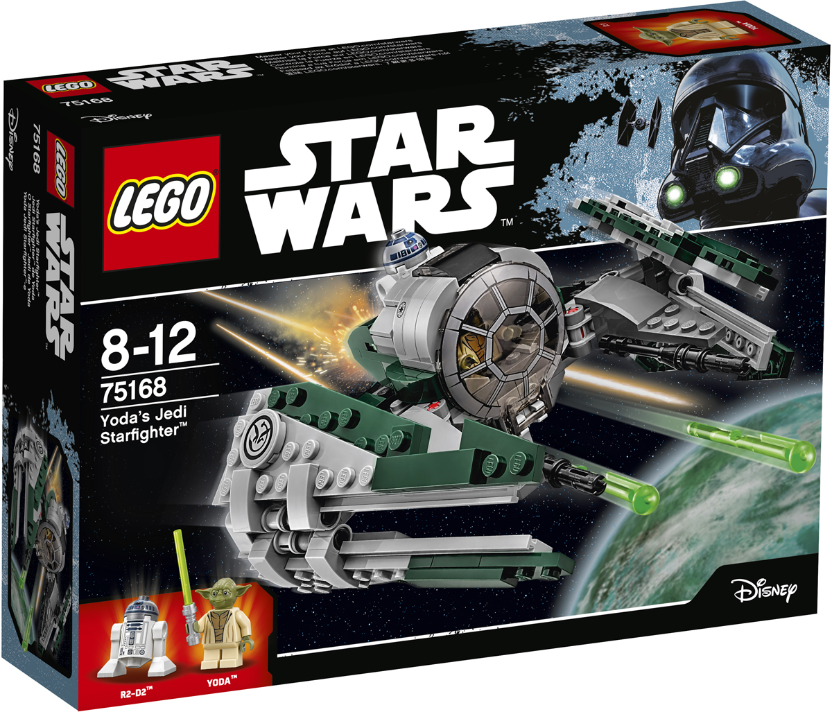 LEGO Star Wars Конструктор Звездный истребитель Йоды 7516875168 LEGO Star Wars Конструктор Звездный истребитель Йоды 7516875168Звёздный истребитель магистра ордена джедаев Йоды предназначен для путешествий на отдалённые планеты. Посадите Йоду в кабину звездолёта и поместите на борт R2-D2. Сложите крылья, зарядите оружие и будьте готов отправиться в полёт. Набор включает в себя 262 разноцветных пластиковых элементов и две минифигурки. Конструктор - это один из самых увлекательных и веселых способов времяпрепровождения. Ребенок сможет часами играть с конструктором, придумывая различные ситуации и истории.