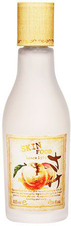 Skinfood Peach Sake Освежающий тоник для сужения пор, 135 млУТ-00000298 Skinfood Peach Sake Освежающий тоник для сужения пор, 135 млУТ-00000298Освежающий тоник с экстрактом персика, японского риса и саке, предназначенный для проблемной кожи, склонной к высыпаниям и жирности, стимулирует сужение пор, матирует, препятствуя жирному блеску, и придает коже бархатистость. Саке - оказывает противовоспалительное и антибактериальное действие, стимулирует сужение пор. Рекомендуется для проблемной, жирной и чувствительной кожи. Содержит экстракт персика, экстракт риса.